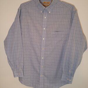 Shirt, Long, Gold Label, Light Blue Plaid, XLT